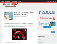 Tablet Screenshot of goneliftin.com